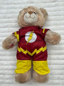 Build A Bear BAB Flash Plush DC Comics Justice League approx. 18 Used Dirty Please see pictures