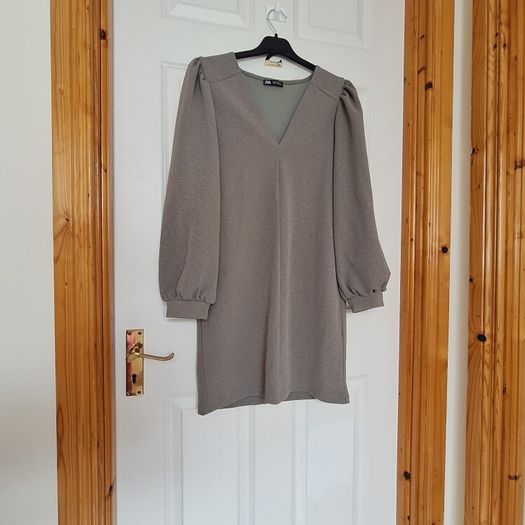 Khaki Green Zara Dress - S