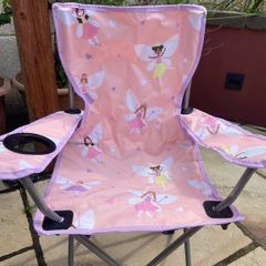 Fairy kids camping chair in pink carry bag new