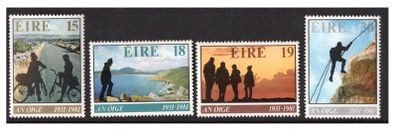 1981 Ireland 50th Anniversary of the Founding of An Oige Commemorative Stamps Mint Never Hinged (MNH)