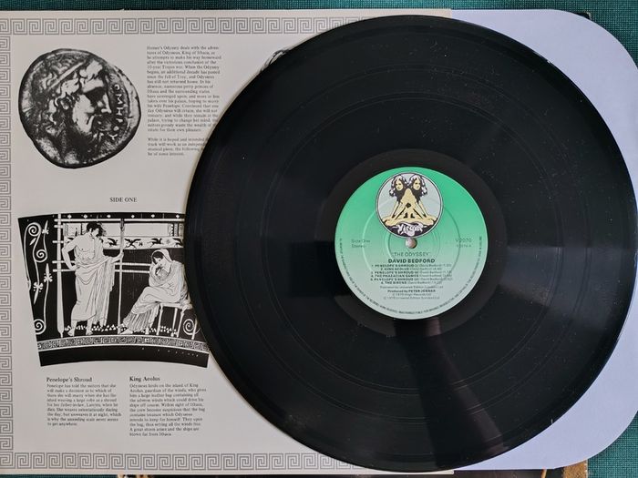 David Bedford - The Odyssey Vinyl LP (1978) Original UK Pressing w/Lyric Sheet EX+ Prog Rock Mike Oldfield