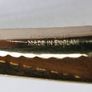 Gold plated tie clip with textured detail Image 5