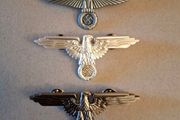 3 German  Pin Badges