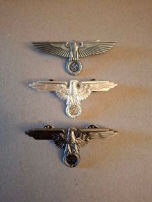 3 German  Pin Badges
