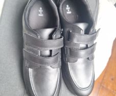 M&S black school shoes brand new