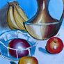 Vintage Oval Still Life Framed Painting Image 4