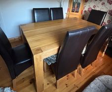 dining table and chairs