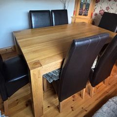 dining table and chairs