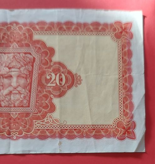 Irish 1976 Lavery Twenty pound banknote in Fine condition