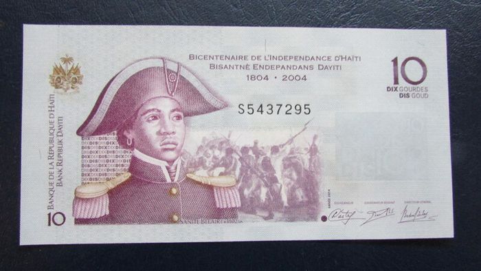 Haiti 2004.10 Gourdes.Commemorative 1804-2004.Uncirculated banknote.Polymer.