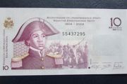 Haiti 2004.10 Gourdes.Commemorative 1804-2004.Uncirculated banknote.Polymer.