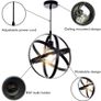 Black Industrial Ceiling Lights | Ceiling Light | Ceiling Light Fitting Round Pendant Lighting Ceiling | Retro Chandeliers Ceiling Light E27 Bulb For Living Room Hallway Kitchen Bedroom Lighting (FREE POSTAGE) Image 2