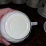1960's 12 piece Arcopal milk glass cups and saucers set Image 5