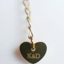 Vintage Gold Plated Flat Chain Necklace length 17" Image 6