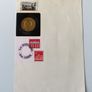 Rare East Germany 1989 DDR Countermarked 20 Mark coin stamp VEB Philatelie Wermsdorf Image 3