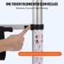 Telescoping Ladder, 8.5FT Aluminum Lightweight Extension Ladder, One-button Retraction Collapsible Ladder, 375 LBS Capacity with Non-slip Feet, Portable Compact Ladders for Home, RV, Loft Image 5