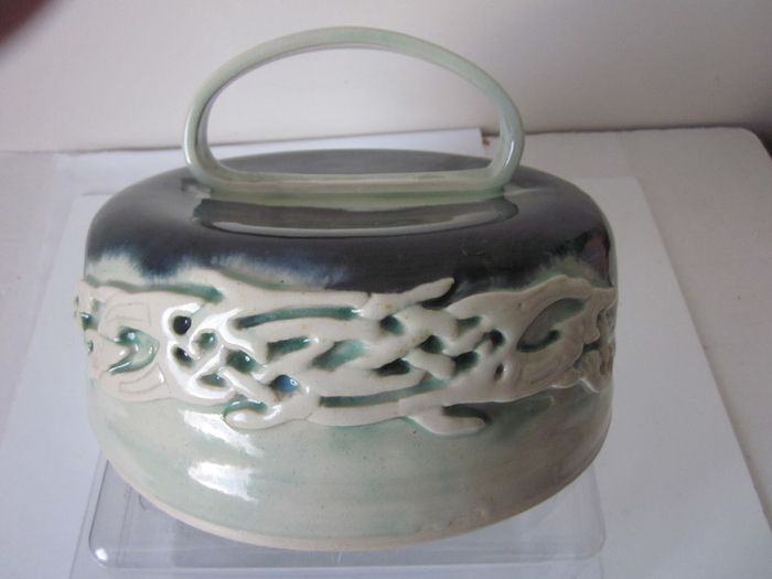 Ceramic Celtic Cheese Dome from Ken Watters Pottery Listowel Co. Kerry.