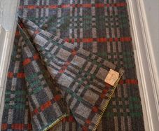vintage Arran woolen blanket