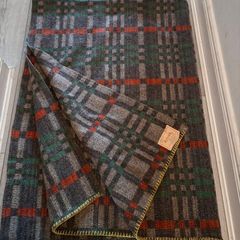 vintage Arran woolen blanket