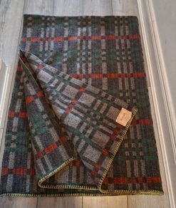 vintage Arran woolen blanket