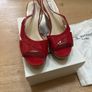 LK Bennett Red Wedge Sandals Image 2