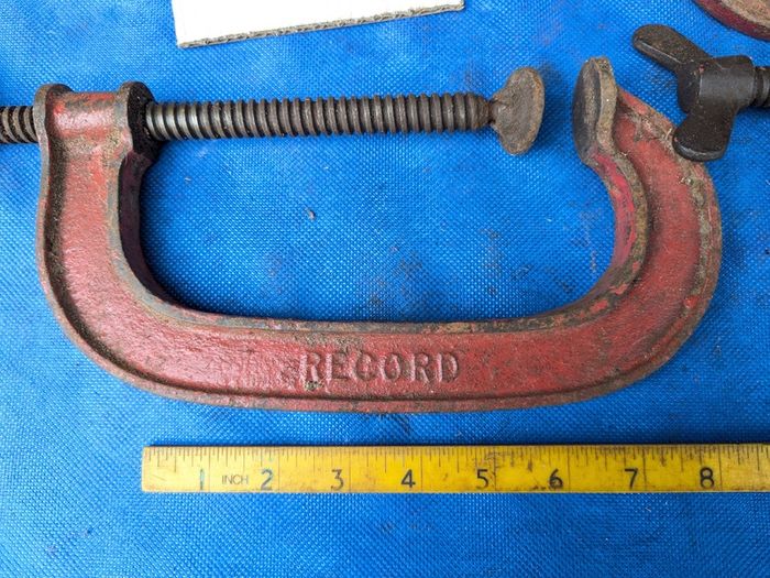Three Record 6" G Clamps