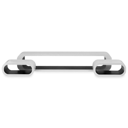 Wall Cube Shelves 6 pcs Black and White