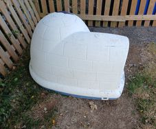 Large size dog igloo kennel