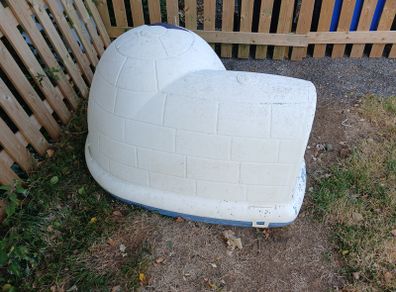 Large size dog igloo kennel