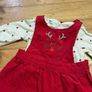 Baby Girls Christmas Dress and top Image 3