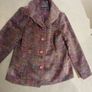 Castle of Ireland Purple Wool/Mix Jacket Size 16 Image 3