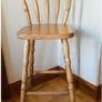 High Wooden Kitchen Stool Image 2