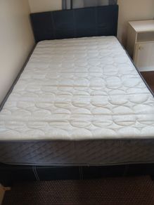 the bed