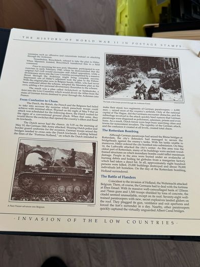The History of World War II in post stamps