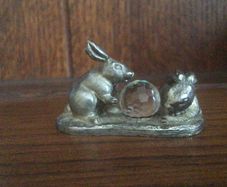 W.A.P.W miniature Rabbits ornament