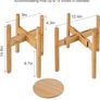 NEW SALE | Indoor Plant Stands with Planter Pot Tray, Adjustable Size Fits 8.5 9 10 11 to 12 Inch Pots, Wood Planter Rack, Mid Century Modern Display Rack Rustic Decor Image 4