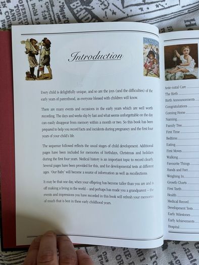 Brand New Vintage Our Baby Book
