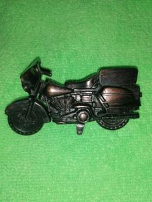 Vintage Die-Cast Metal Motorbike Pencil Sharpener