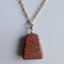 Goldstone pendant and chain Image 3