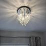 Crystal flush mount ceiling light Image 2