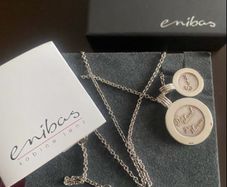 Enibas sterling silver necklace and pendants