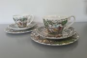 TeaCups Saucers  Plates The Hunter  by Myott