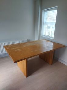 Solid wood dining table and chairs