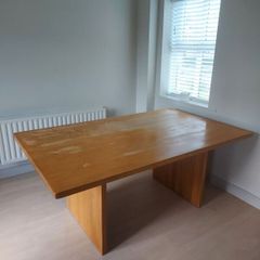 Solid wood dining table and chairs
