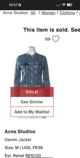 Acne Studio denim jacket