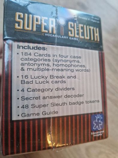 Game BNIB Super Sleuth vocabulary game