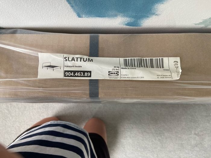 Ike Slattum Grey Double Bed Fram