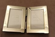 Silver plated hinged photo frame