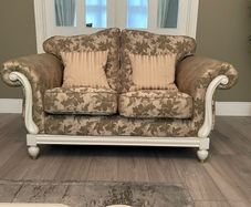 Elegant 3 & 2 Seat Damask Sofas