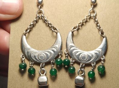 Sterling Silver Earrings and Natural Stones